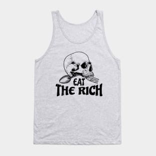 "Eat Rich" - Eat The Rich with skeleton Tank Top